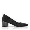 Schuhe mit Blockabsatz im Metallic-Look 7762