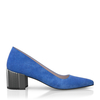 Schuhe mit Blockabsatz im Metallic-Look 7764