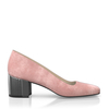 Schuhe mit Blockabsatz im Metallic-Look 7785