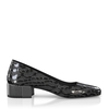 Schuhe mit Blockabsatz im Metallic-Look 7791