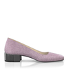 Schuhe mit Blockabsatz im Metallic-Look 7792