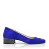 Schuhe mit Blockabsatz im Metallic-Look 7797