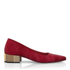 Schuhe mit Blockabsatz im Metallic-Look 7936