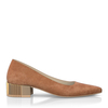 Schuhe mit Blockabsatz im Metallic-Look 7937