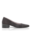 Schuhe mit Blockabsatz im Metallic-Look 8527