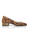 Schuhe mit Blockabsatz im Metallic-Look 8535
