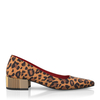 Schuhe mit Blockabsatz im Metallic-Look 8624