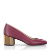Schuhe mit Blockabsatz im Metallic-Look 8650