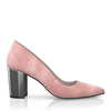 Schuhe mit Blockabsatz im Metallic-Look 8684