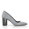 Schuhe mit Blockabsatz im Metallic-Look 8688