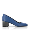 Schuhe mit Blockabsatz im Metallic-Look 8708