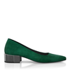 Schuhe mit Blockabsatz im Metallic-Look 8710