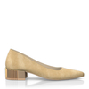 Schuhe mit Blockabsatz im Metallic-Look 8711