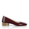 Schuhe mit Blockabsatz im Metallic-Look 8715