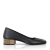 Schuhe mit Blockabsatz im Metallic-Look 8721