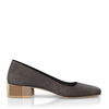Schuhe mit Blockabsatz im Metallic-Look 8724