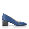 Schuhe mit Blockabsatz im Metallic-Look 9170