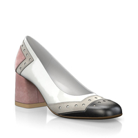 Schuhe mit quadratischem Absatz 19663