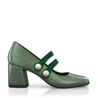 Schuhe mit quadratischem Absatz 7447