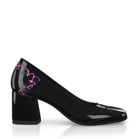 Schuhe mit quadratischem Absatz 7458