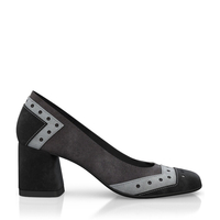 Schuhe mit quadratischem Absatz 7484