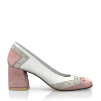 Schuhe mit quadratischem Absatz 8607