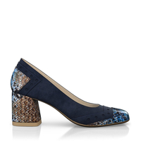 Schuhe mit quadratischem Absatz 8612