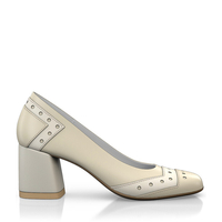 Schuhe mit quadratischem Absatz 9127