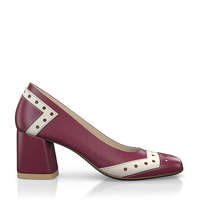 Schuhe mit quadratischem Absatz 9129