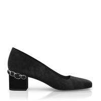 Schuhe mit Schmuckabsatz 8169