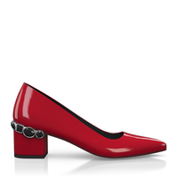 Schuhe mit Schmuckabsatz 8200