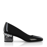 Schuhe mit Schmuckabsatz 8434