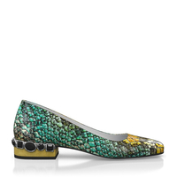 Schuhe mit Schmuckabsatz 8461