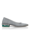 Schuhe mit Schmuckabsatz 8493
