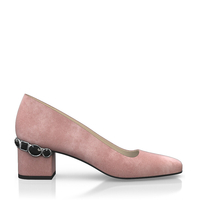 Schuhe mit Schmuckabsatz 8496