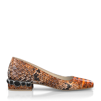 Schuhe mit Schmuckabsatz 8525