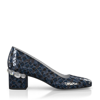 Schuhe mit Schmuckabsatz 8652