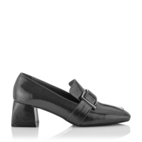 Schuhe mit Schnalle Mattea Knautschlackleder - Grau