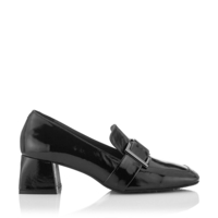 Schuhe mit Schnalle Mattea Lackleder - Schwarz