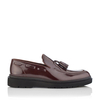 Slip-on-Schuhe für Herren Luigi Lackleder Bordeaux