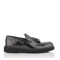 Slip-on-Schuhe für Herren Luigi Lackleder Schwarz
