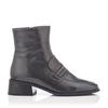 Slipper Stiefel mit Lasche Donna Knautschlackleder - Grau