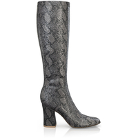 Sock Boots mit bedecktem Blockabsatz 11714