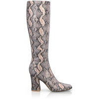 Sock Boots mit bedecktem Blockabsatz 11720