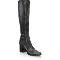 Sock Boots mit bedecktem Blockabsatz 28013