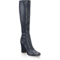 Sock Boots mit bedecktem Blockabsatz 28016