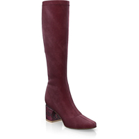 Sock Boots mit bedecktem Blockabsatz 28025