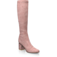 Sock Boots mit bedecktem Blockabsatz 28031