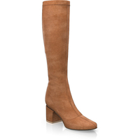 Sock Boots mit bedecktem Blockabsatz 28064