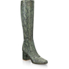 Sock Boots mit bedecktem Blockabsatz 28067